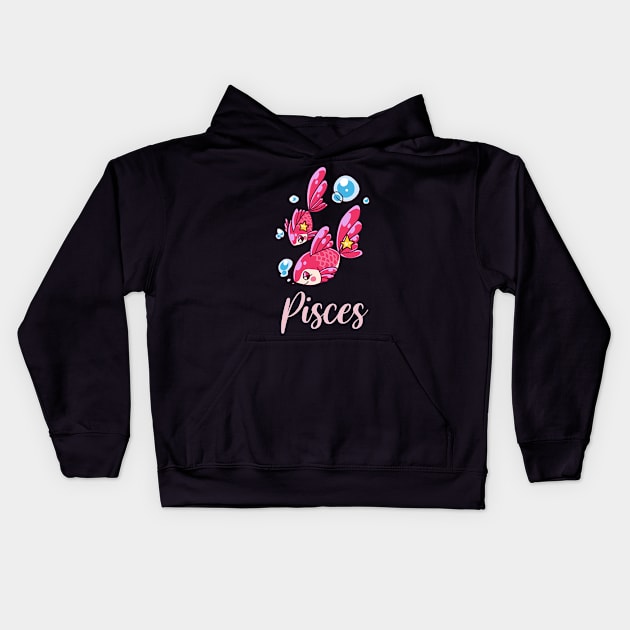 Pisces Kids Hoodie by Kiroiharu